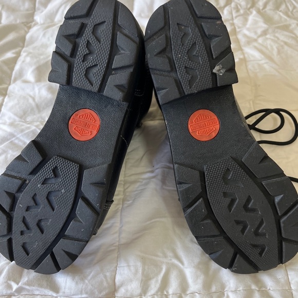 Harley-Davidson Women's Boots Ankle Lace Up Black Size 6.5 - Picture 4 of 6